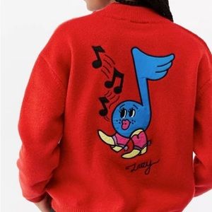 Lazy Oaf // Musical Boots Cardigan Sweater NWOT🌛